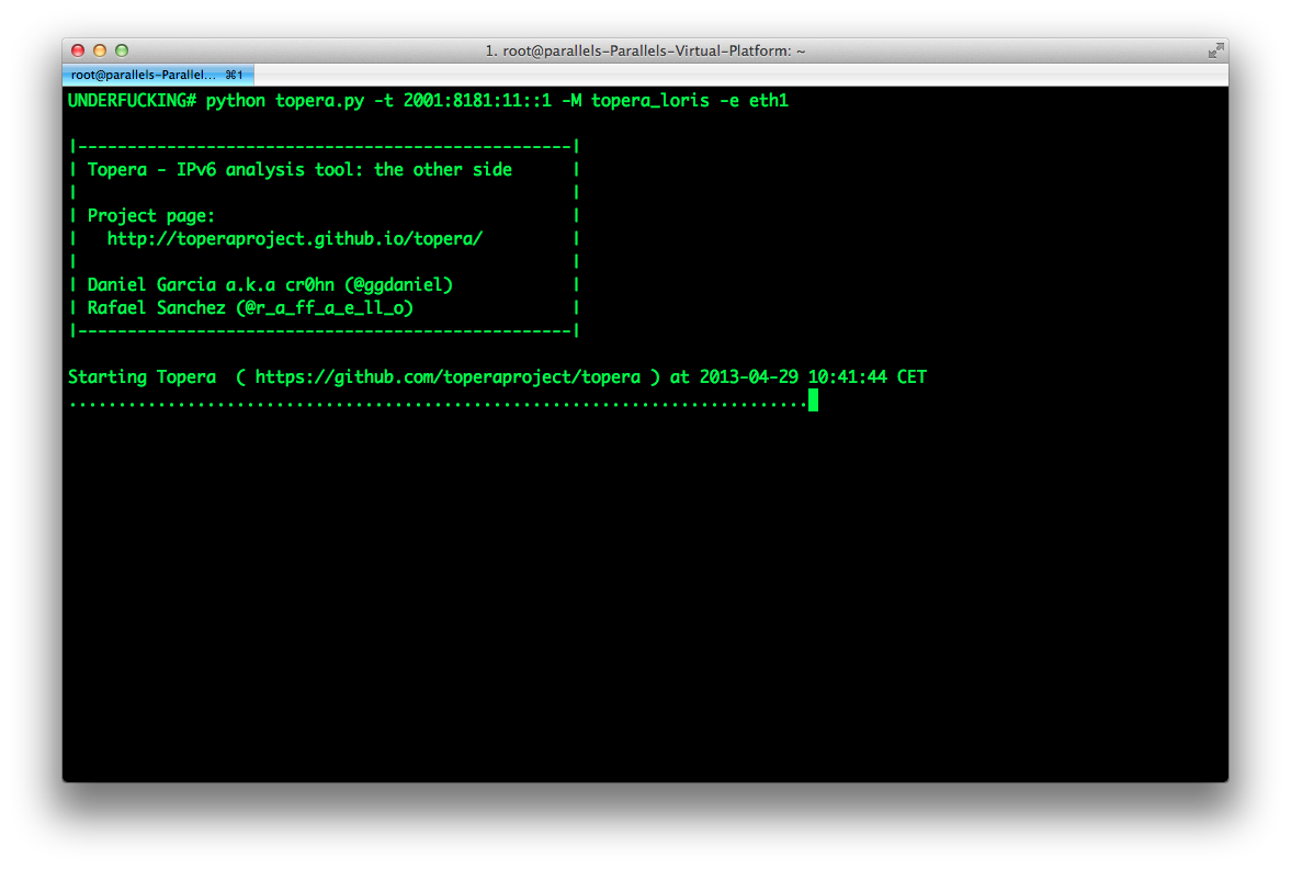 Brisk Info Sec: Topera IPv6 analysis tool: the other side